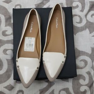 Calvin Klein Beatrice two tone flats